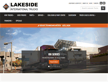 Tablet Screenshot of lakesidetrucks.com